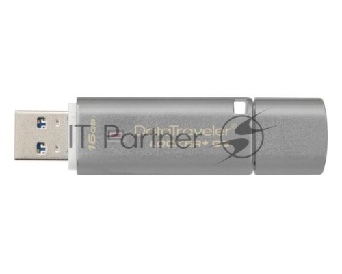 Флеш Диск 16GB Kingston DataTraveler Locker+ G3 256bit Encryption, USB 3.0, металлик