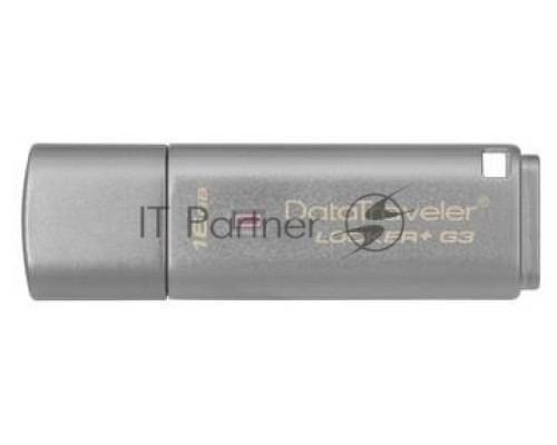 Флеш Диск 16GB Kingston DataTraveler Locker+ G3 256bit Encryption, USB 3.0, металлик