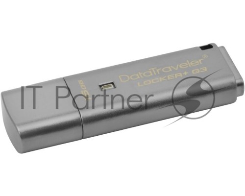 Флеш Диск 16GB Kingston DataTraveler Locker+ G3 256bit Encryption, USB 3.0, металлик