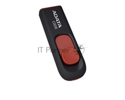 Флеш диск ADATA Flash Drive 32Gb С008 AC008-32G-RKD {USB2.0, Black-Red}