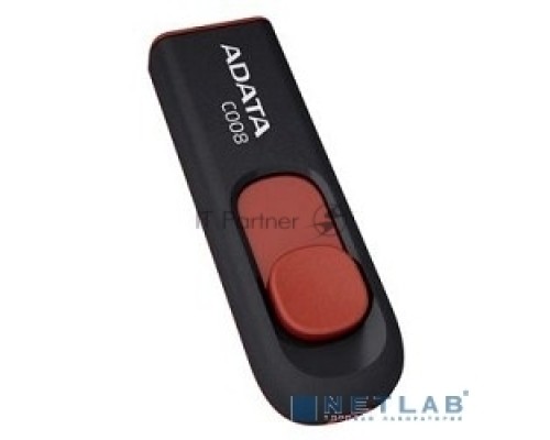 Флеш диск ADATA Flash Drive 32Gb С008 AC008-32G-RKD {USB2.0, Black-Red}