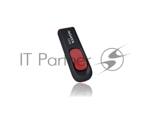 Флеш диск ADATA Flash Drive 32Gb С008 AC008-32G-RKD {USB2.0, Black-Red}