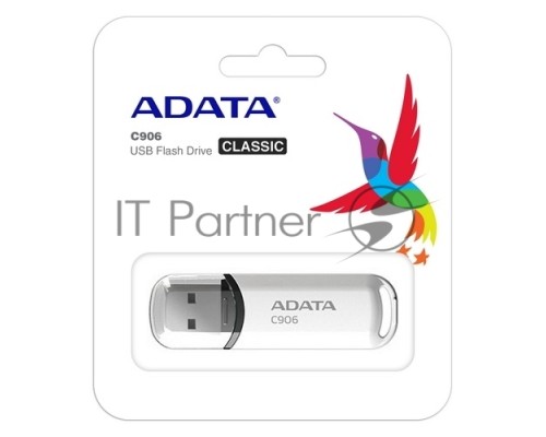 Флеш диск ADATA Flash Drive 32Gb C906 AC906-32G-RWH {USB2.0, White}