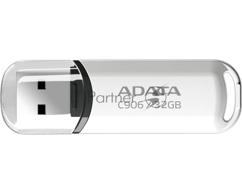Флеш диск ADATA Flash Drive 32Gb C906 AC906-32G-RWH {USB2.0, White}