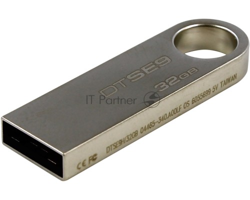 Флеш Диск Kingston 32Gb DataTraveler DTSE9H/32GB USB2.0 серебристый