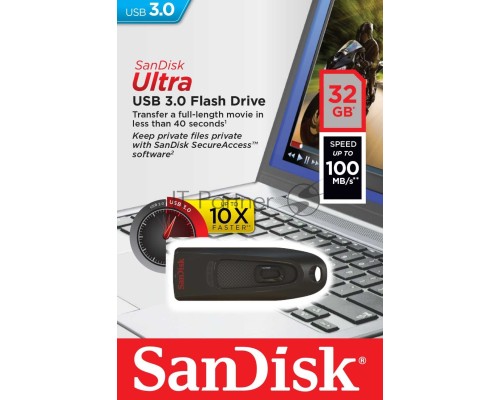 Флеш диск Sandisk 32Gb Ultra SDCZ48-032G-U46 USB3.0 черный