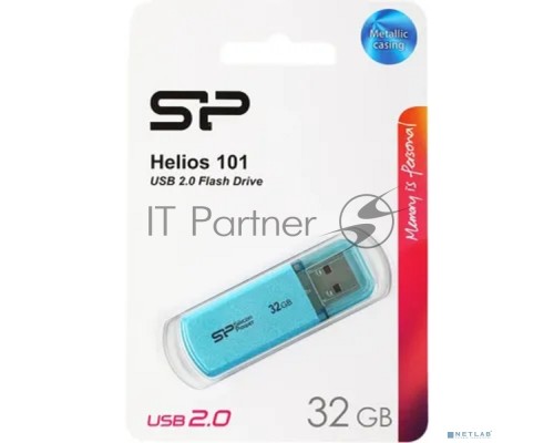 Флеш диск Silicon Power 32Gb Helios 101 SP032GBUF2101V1B USB2.0 синий Флеш диск Silicon Power 32Gb Helios 101 SP032GBUF2101V1B USB2.0 синий