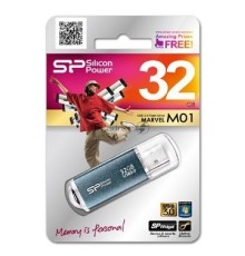 Флеш Диск Silicon Power 32Gb Marvel M01 SP032GBUF3M01V1B USB3.0 синий