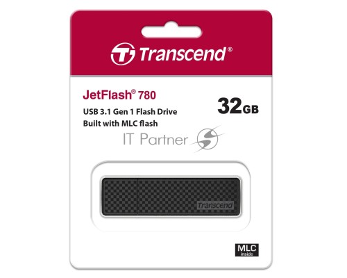 Флеш диск Transcend 32Gb Jetflash 780 TS32GJF780 USB3.0 черный/серый