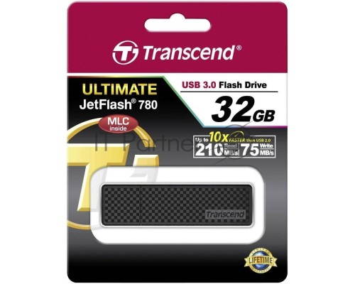 Флеш диск Transcend 32Gb Jetflash 780 TS32GJF780 USB3.0 черный/серый