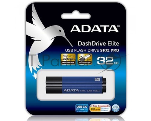 Флеш Диск AData 32Gb S102 PRO AS102P-32G-RBL USB3.0 синий