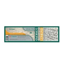 LOMOND 1209129 Бумага Lomond 80г/м2, 420мм*175м*76мм, офсет,  инженерная