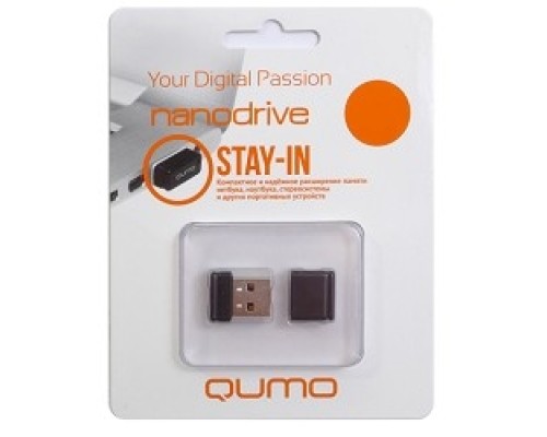 [Носитель информации] USB 2.0 QUMO 32GB NANO [QM32GUD-NANO-W] White