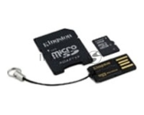 Флеш карта microSDHC 32Gb Kingston Multi Kit MBLY10G2/32GB + adapter + USB reader 