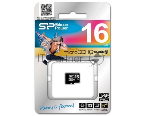 Флеш карта microSD 16Gb Class10 Silicon Power SP016GBSTH010V10 Флеш карта microSD 16Gb Class10 Silicon Power SP016GBSTH010V10