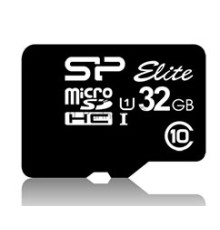 Флеш карта microSDHC 32Gb Class10 Silicon Power SP032GBSTHBU1V10-SP + adapter
