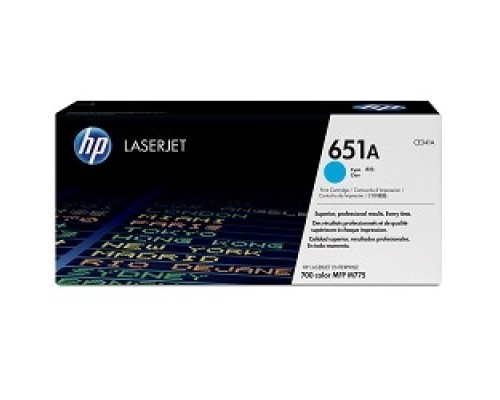 [Расходные материалы] HP CE341A Картридж 651A ,Cyan{LaserJet 700 Color MFP 775, Cyan, (16000стр.)}