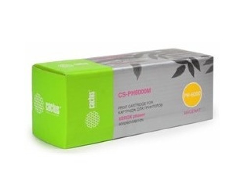 [расходные материалы] CACTUS 106R01632 Картридж (CS-PH6000M) для Xerox Phaser 6000/6010,пурпурный, 1000 стр.