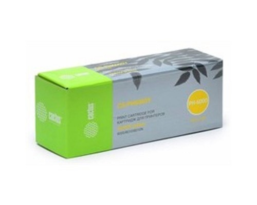 [расходные материалы] CACTUS 106R01633  Картридж (CS-PH6000Y) для Xerox Phaser 6000/6010,желтый, 1000 стр.