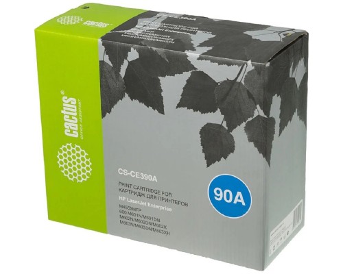 [расходные материалы] CACTUS CE390A Картридж (CS-CE390A) для HP LaserJet M4555MFP, черный , 10 000 стр