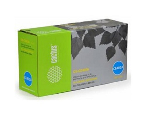 [расходные материалы] CE402A_CACTUS Картридж CACTUS (CS-CE402AV)  для HP CLJ Color M551 series,желтый, 6000 стр