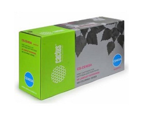 [расходные материалы] CE403A_CACTUS Картридж CACTUS (CS-CE403AV)  для HP CLJ Color M551 series, пурпурный, 6000 стр