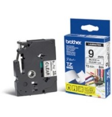 Brother TZE-121 Картридж с лентой (P-Touch, 9мм, черный на прозрачном)