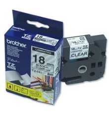 Brother TZE-141 Картридж с лентой (P-Touch, 18мм, Черный на прозрачном)