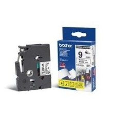 Brother TZE-S221 Картридж с лентой (P-Touch, 9мм, Черный на белом)