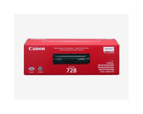 [Расходные материалы] Canon Cartridge 728  3500B010/3500B002/3500A002  Картридж для MF4410/4430/4450/4550dn/4570dn/4580dn, Черный, 2100стр. 