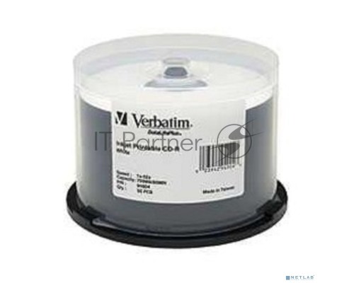 Диск CD-R Verbatim 700Mb 52x Cake Box (25шт) Printable (43439)