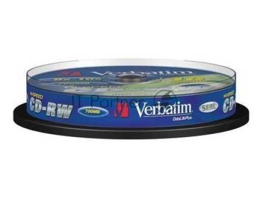 Диск CD-RW Verbatim 700Mb 10x Cake Box (10шт) (43480)