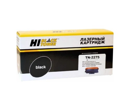 [Расходные материалы] Hi-Black TN-2275 Тонер-картридж для принтеров Brother  HL 2240/2250/2270/2130;MFC 7360/7460/7860/7060, 2600 стр