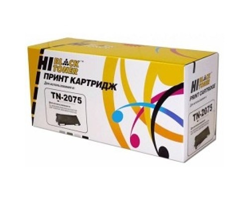 [Расходные материалы] Hi-Black TN-2075 Тонер-картридж  для Brother 2030/2040/2070, 2500 стр.