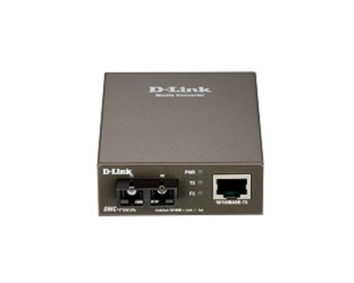 [Сетевое оборудование] D-Link DMC-F02SC/B1A Медиаконвертер из 100BASE-TX по витой паре в 100BASE-FX по многомодовому волокну (2км, SC) 