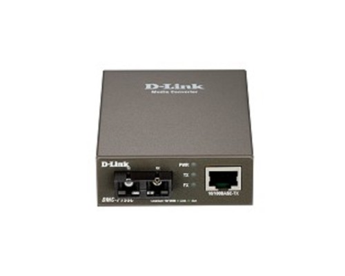 [Сетевое оборудование] D-Link DMC-F15SC/B1A Медиаконвертер из 100BASE-TX по витой паре в 100BASE-FX по одномодовому волокну (15 км, SC)