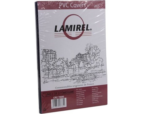 [Расходные материалы] Lamirel Обложки Transparent LA-78680(01) (A4, PVC, прозрачные, 150мкм, 100шт.)