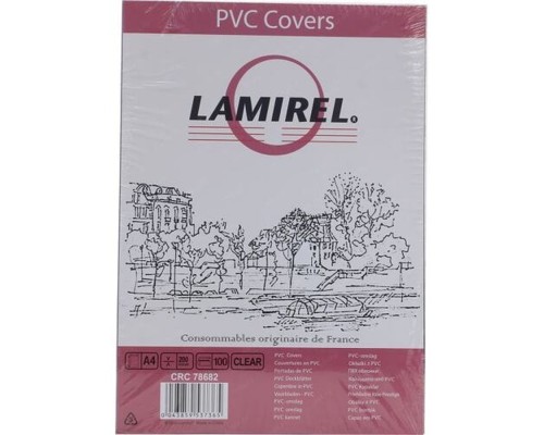 [Расходные материалы] Lamire Обложки Transparent LA(CRC)-7868201 (A4, PVC, прозрачные, 200мкм, 100шт.)