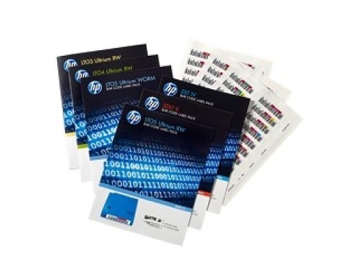 [Сетевые системы хранения данных] «Наклейка»  HPE Q2013A, LTO-6 Ultrium RW Bar Code Label Pack