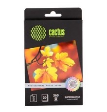 CACTUS CS-HGA626020 Фотобумага Professional, суперглянцевая, 10x15, 260 г/м2, 20 листов