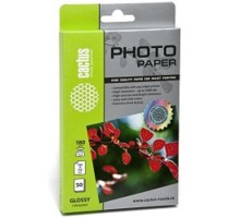 Cactus CS-GA618050 Бумага A6/180г/м2/50л./белый, глянцевое для струйной печати