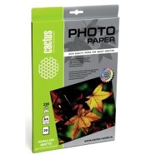 Cactus CS-MA422020DS Фотобумага A4/200г/м2/20л. матовое для струйной печати