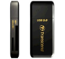 Внешний картридер USB 3.0 Multi-Card Reader F5 All in 1 Transcend [TS-RDF5K] Black