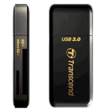 Внешний картридер USB 3.0 Multi-Card Reader F5 All in 1 Transcend [TS-RDF5K] Black
