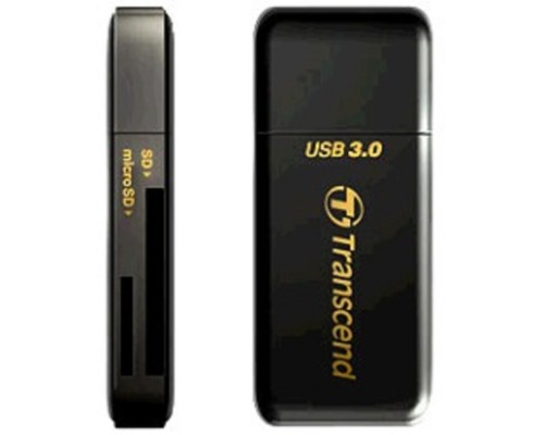[Устройство считывания] Внешний картридер USB 3.0 Multi-Card Reader F5 All in 1 Transcend [TS-RDF5K] Black