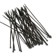Hyperline GT-200IBC Стяжка нейлоновая неоткрывающаяся, безгалогенная (halogen free), 200x3.6мм, черная, (100 шт)