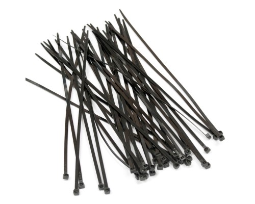 [Монтажное оборудование] Hyperline GT-200IBC Стяжка нейлоновая неоткрывающаяся, безгалогенная (halogen free), 200x3.6мм, черная, (100 шт)