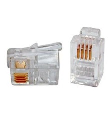 Gembird  коннектор телефонный RJ11/RJ9 4P4C, 3m