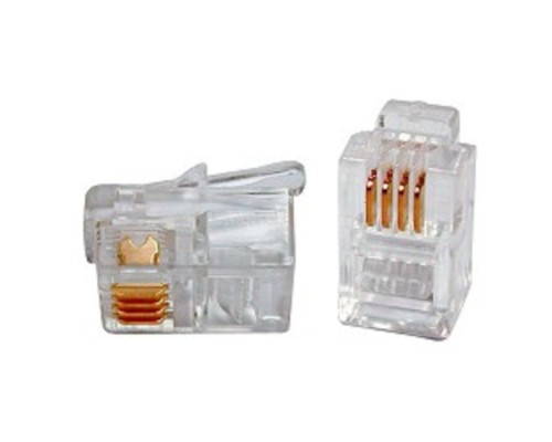 [Коннектор] Gembird  коннектор телефонный RJ11/RJ9 4P4C, 3m