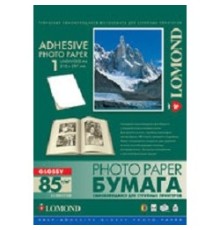 LOMOND 2410003 A4 Струйная глянцевая самоклеящаяся фотобумага 85 г/м2 Белизна: 0,95 (25 листов в пачке)